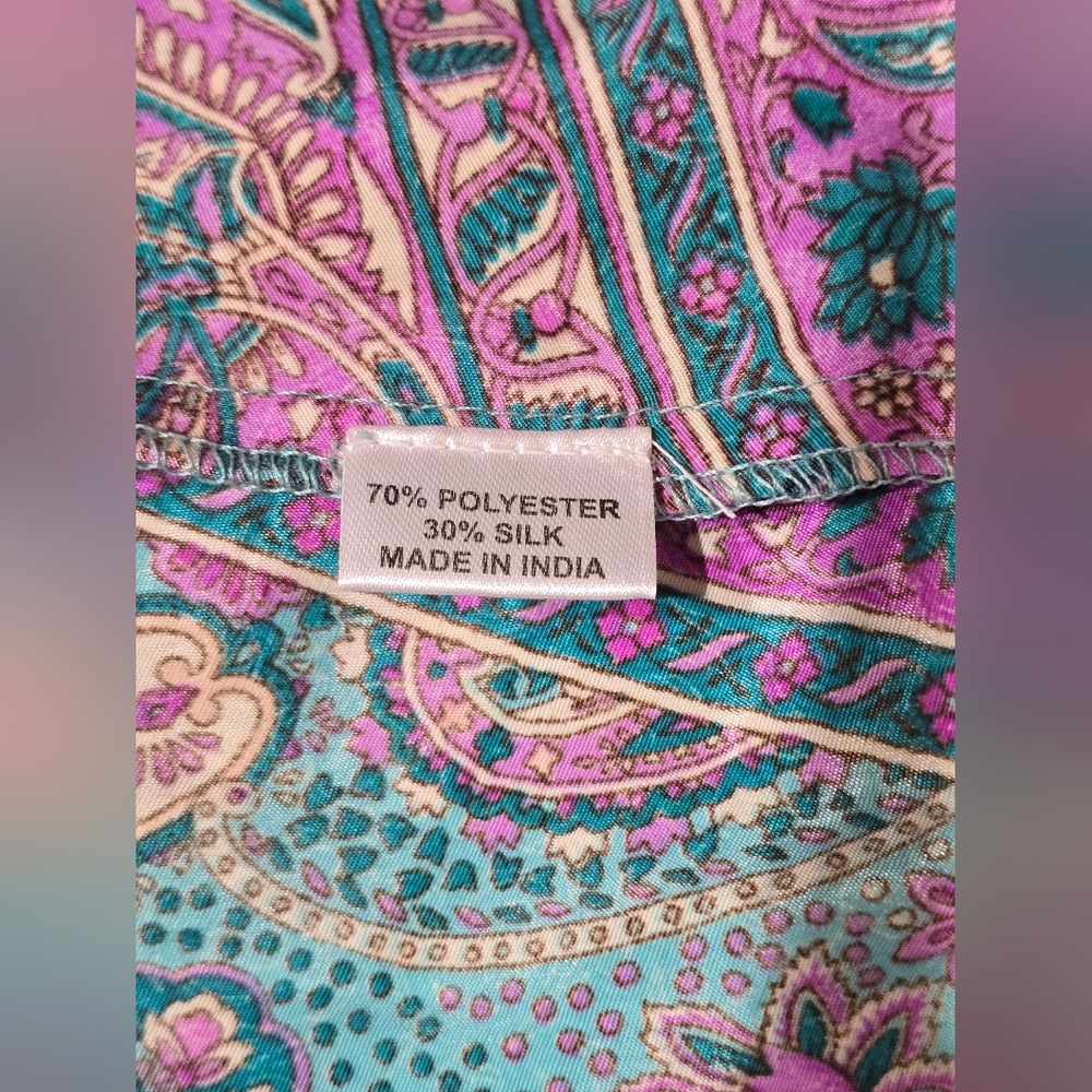 Cienna Colorful Paisley Boho Maxi Skirt - Picture 9 of 11